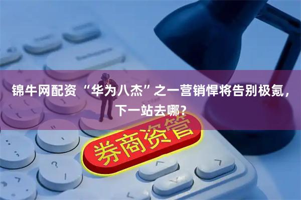 锦牛网配资 “华为八杰”之一营销悍将告别极氪，下一站去哪？