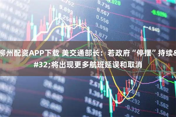 柳州配资APP下载 美交通部长：若政府“停摆”持续 将出现更多航班延误和取消